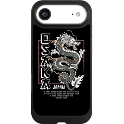 Nivocase Hülle für Apple iPhone Air Handyhülle NIVOcore Case Schwarz Drache Japan Meer (Apple iPhone Air), Smartphone Hülle, Schwarz