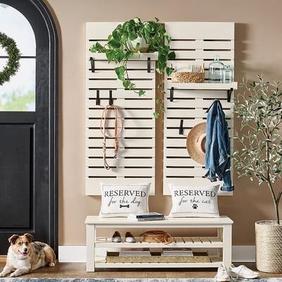 Cullen Entryway Collection - Antique White, Antique White/Bench - Grandin Road