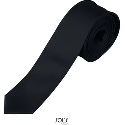 SOLS Unisex Schmale Krawatte 00598 black 152 x 5 cm