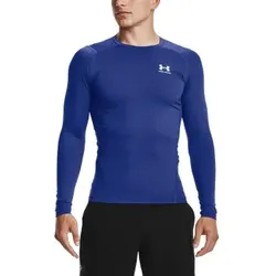 Under Armour 2P HeatGear LS Compression Shirt Royalblau 3XL Herren