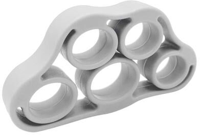 Perfect Picks Market Finger Strength Trainer Silicone Hand Grip Exerciser For Fitness And Rehab grey