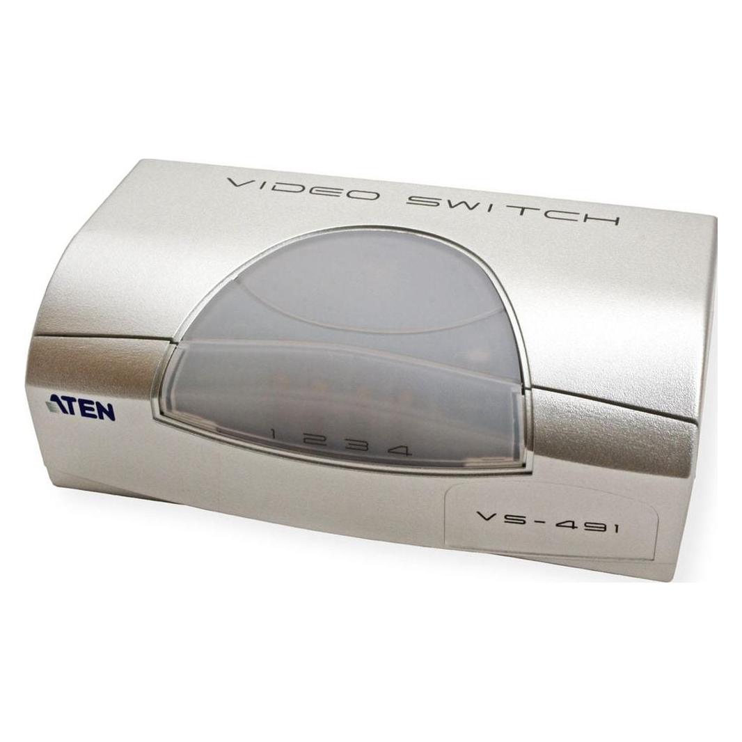 Aten VS491 VGA Video Switch, 1 Monitor - 4 PCs (VS491)