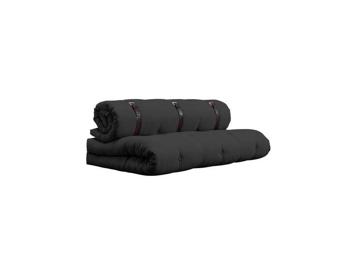Matelas futon et fauteuil 2 en 1 BUCKLE-UP 140x200 anthracite
