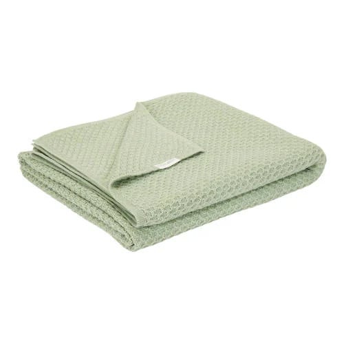 Little Dutch gebreide ledikantdeken Pure Sage voor baby's