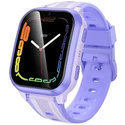 Hoco Smartwatch dla dzieci 1,69" 4G GPS z funkcją rozmowy Y108 fioletowy (41 mm, 4G), Smartwatch