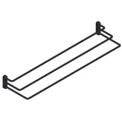 Giese 11833-14 Badetuchhalter Etagere 3-teilig schwarz matt