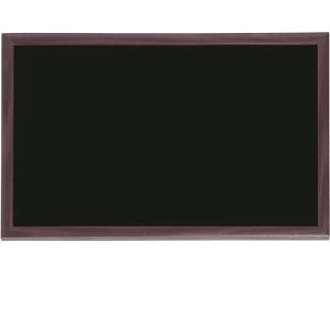 Bi-Office Kreidetafel PM1415652, schwarz, Wandtafel mit Holzrahmen in Kirschoptik, 120 x 90 cm