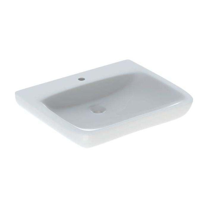 Geberit Renova Comfort Waschtisch 258567000 65x55cm, weiss, ohne Überlauf, unterfahrbar