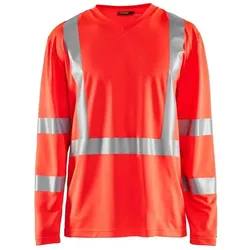 Blakläder, Arbeitsoberteil, Langarmshirt mit hoher Sichtbarkeit V-Ausschnitt UV-Schutz Geruchshemmend (S)