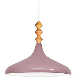 Bamyum, Pendelleuchte, Champion Pendelleuchte Holz Magenta (E27)