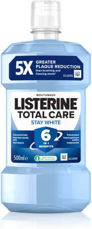 Listerine Stay White Mundspülung mit bleichender Wirkung Geschmack Arctic Mint 500 ml