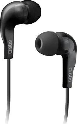 SBS Stereo in-ear earset Jack 3,5 mm, Kabelgebunden, schwarz