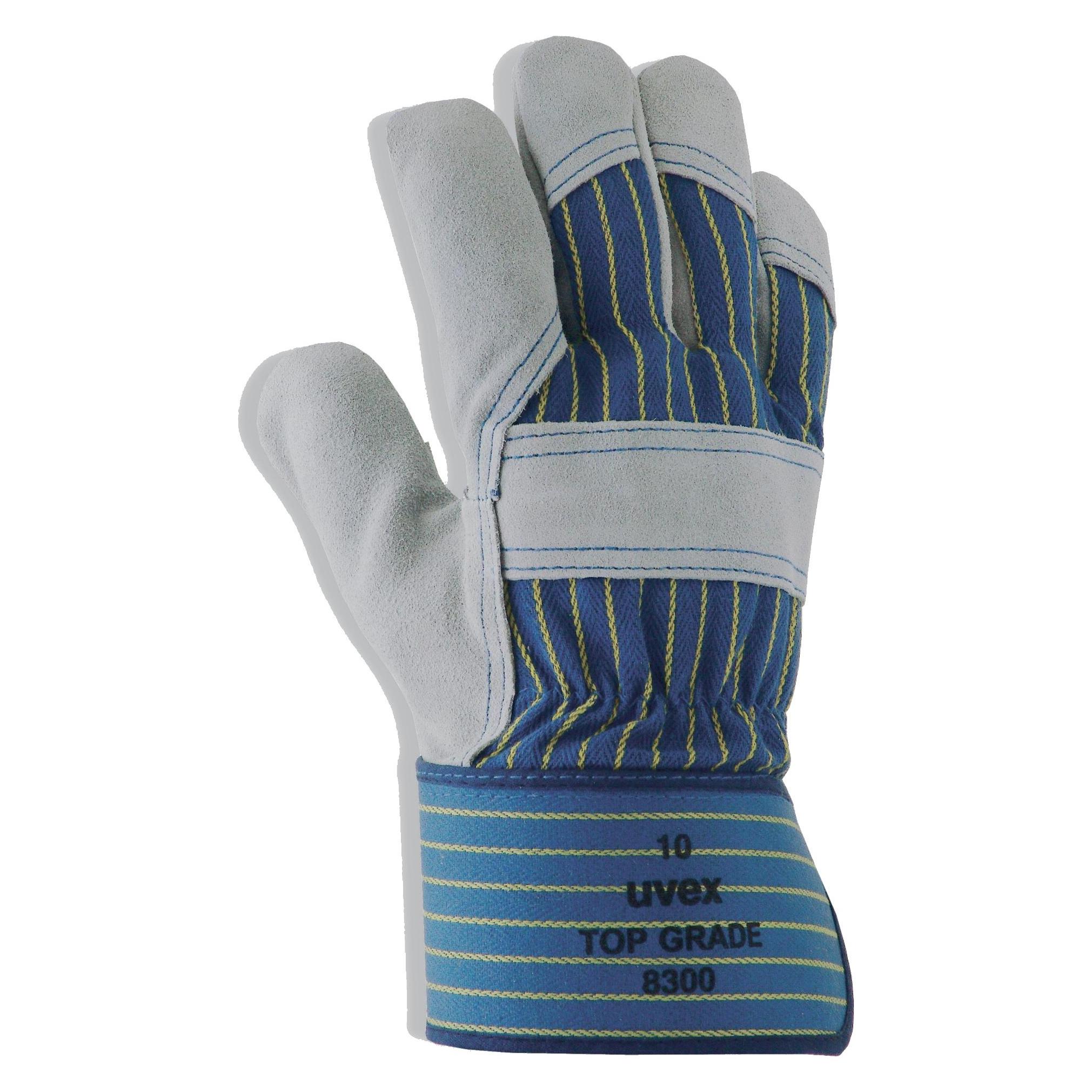 Uvex Schutzhandschuh top grade 8300, Rindspaltleder/Baumwolle, EN 388: 4144 X, Gelenk- u. Knöchel... (9) (6029209)