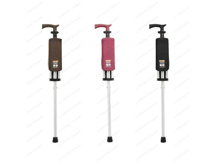 KM - Nouvelle canne de marche pliable en alliage d'aluminium de haute qualité avec siège, réglable, chaise de marche pour personnes âgées avec tabouret