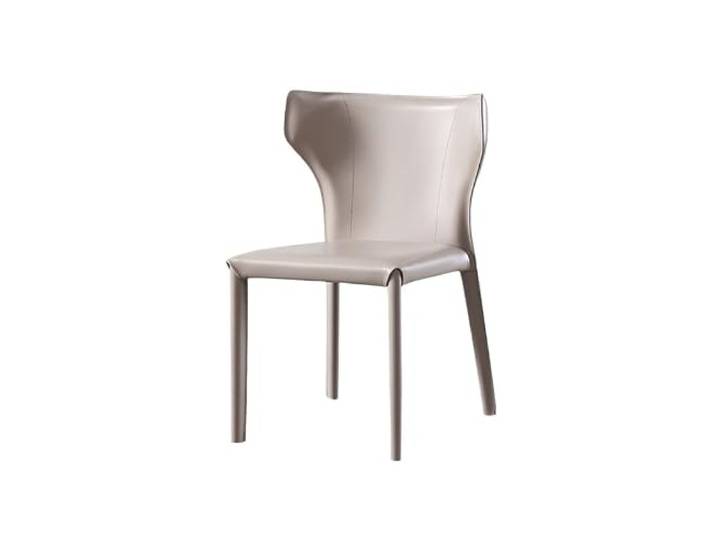 DIANXI Lounge-Sessel Esszimmerstuhl aus Sattelleder for den Haushalt, modern, schlicht, skandinavisch, leicht, luxuriös, Italienischer minimalistischer Stuhl, Schreibtischstuhl