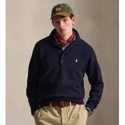 Polo Ralph Lauren für Herren. 710B20258001 Lässiger Baumwollpullover mit Marineflagge (XXL), Baumwolle, Langarm