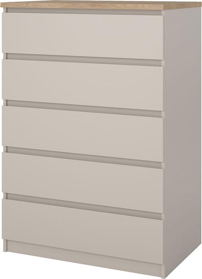 Naia Commode met 5 Lades Eikdecor
