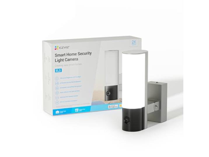 EZVIZ Caméra de Surveillance extérieure\, projecteur Intelligent avec éclairage intégré\, détection Personne/véhicule\, Vision Nocturne Couleur\, luminosité réglable