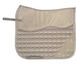 Kingsland odessa Satin- & Samtschabracke mit silbernen Strasssteinen Beige Cinder Sommer 2022, Größe: Dressage