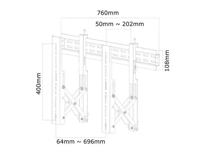 Support Mural Tv Neomounts Led-vw1000black 81\,3 Cm (32) - 190\,5 Cm (75) Rigide\, Extensible Noir