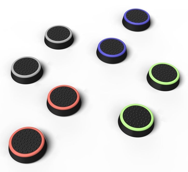 Urage PlayStation 5 Playstation 5/Playstation 5 Slim/Xbox Series X/S (Schwarz, Blau, Grün, Rot, Weiß) Control-Stick-Aufsätze-Set Colors 00115524