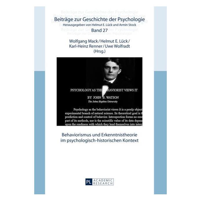 Peter Lang Behaviorismus und Erkenntnistheorie im psychologisch-historischen Kontext (Deutsch, Hardcover) (7751705)