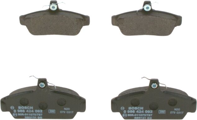 Bosch Bremsbelagsatz, Scheibenbremse 0986424092 Für Rover