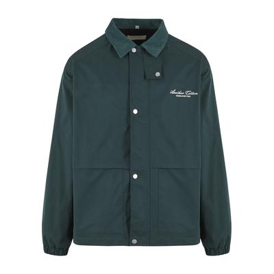 Allwetterjacke ANOTHER COTTON LAB "Another Cotton Lab", Herren, Gr. S, grün, 100% Polyester, mehrfarbig, oversize, amerikanischer Ausschnitt, Jacken