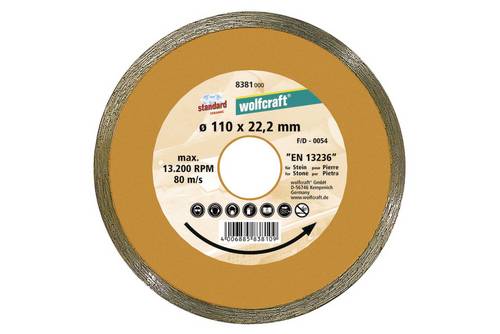 Wolfcraft 8383000 Standard-Ceramic Diamanttrennscheibe Durchmesser 180mm 1St.