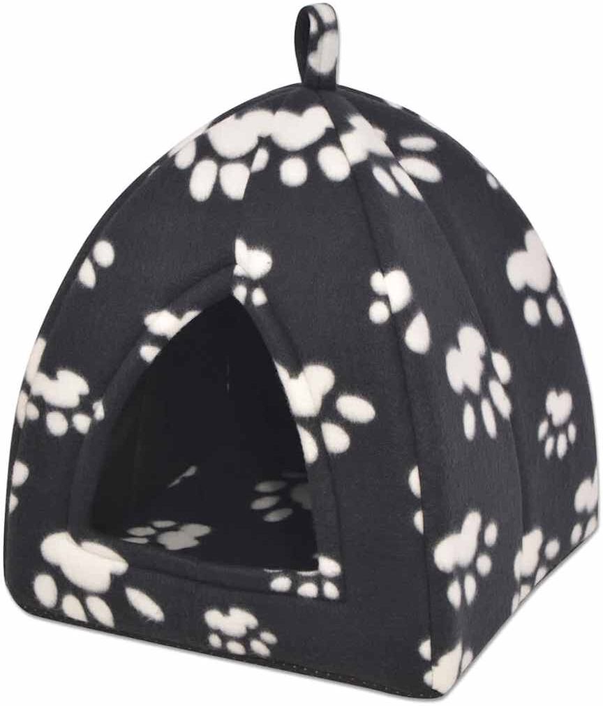 vidaXL Cama cubo para gatos tamaño L negro Negro