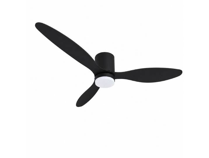 Ventilateur De Plafond Led 18w Cct Noir Avec Télécommande Ø107cm - Silumen