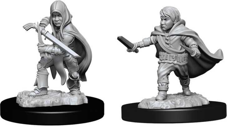 Wiz Kids LLC D&D; Nolzur's Marvelous Miniatures: Halfling Rogue Male, Unpainted and Primed for Painting, Dungeons & Dragons Tabletop Game