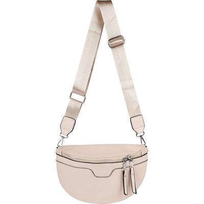 Umhängetasche STYLEBREAKER "Halbmond Umhängetasche Uni", Damen, Gr. B/H/T: 25cm x 15cm x 8cm Einheitsgröße, beige, 100% Polyurethan PU. Futter: 100% Polyester PES., unifarben, Taschen Umhängetasche