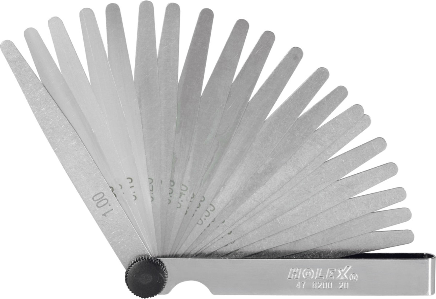 Holex Fühlerlehre Stahl T2 13   für Spaltmessungen, 478200 13)