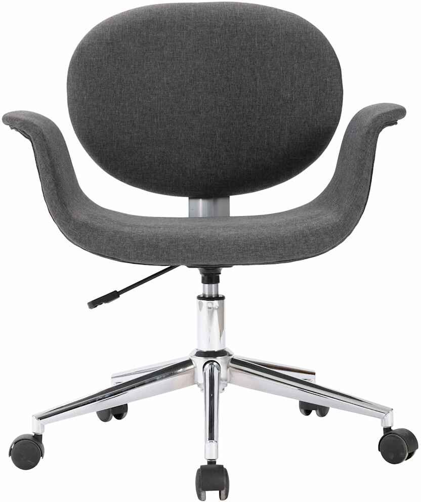 vidaXL Chaise pivotante de bureau Gris Tissu