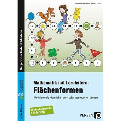 Mathematik mit Lernleitern: Flächenformen, Set von Stephanie Herrmann,Martina Kraus, Persen Verlag in der AAP Lehrerwelt GmbH, 978-3-403-20519-7