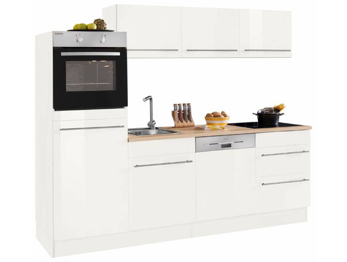OPTIFIT Küche Bern, Breite 240 cm, ohne E-Geräte, Stärke der Arbeitsplatte wählbar