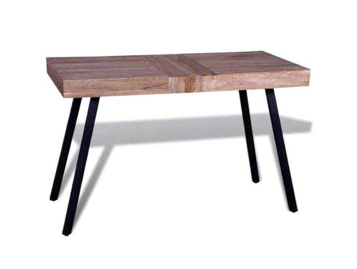 GPUTYGHN Tisch Altholz Teak, Massivholz, Beistelltisch, Recycelt Recyceltes Teakholz, Massivholz Tischplatte, Vintage-Stil, handgefertigt, Unikat, variierende Farben, zufällige Lieferung
