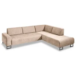 Segmüller Werkstätten Ecksofa Maxime01 Stoff Beige Natur