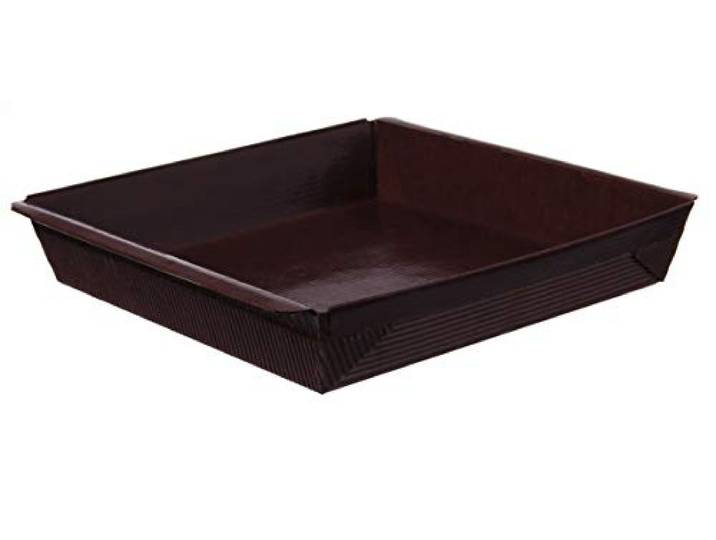 Pro DP 720 Einwegbackformen Papierbackformen Einmal Backform Papier mit Backtrenn Funktion eckig quadratisch 155x155x32mm - Inkl. Verpackungslizenz in D