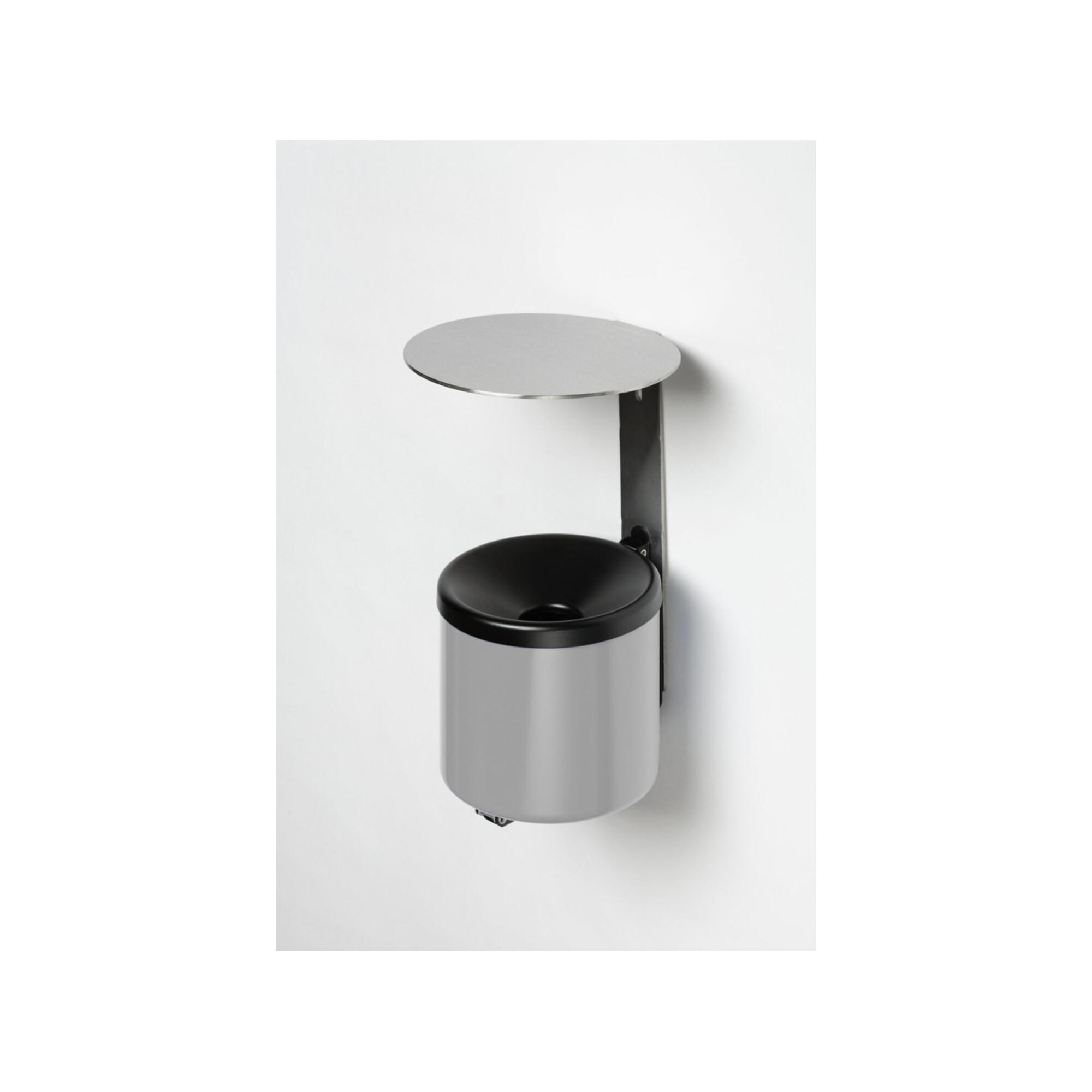 VAR Wandascher WH 16 mit Dach VA silber 2,4 l (32251)