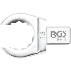BGS Einsteck-Ringschlüssel offen 16 mm Aufnahme 9 x 12 mm - 6904-16