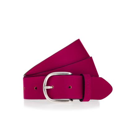 Ledergürtel MUSTANG "Madison", Damen, Gr. 85, pink, Rindsleder, Gürtel Ledergürtel, aus Rindsleder, mit Pull-Up-Leder