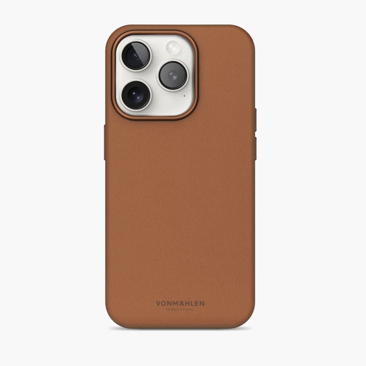 Vonmählen Like Leather Case Cover für Apple iPhone 16 Pro (Braun) ELC00007