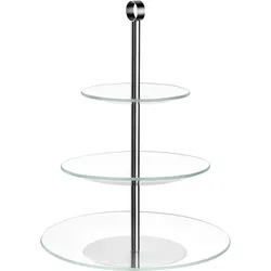 LEONARDO Etegere Cena 3-tlg. - silber