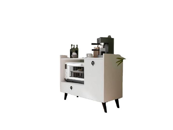 Xlmoebel Vorratsschrank Rollbarer Kaffeewagen mit Ablagefläche und stilvollem Design (Kaffeeschrank) Hergestellt in Europa