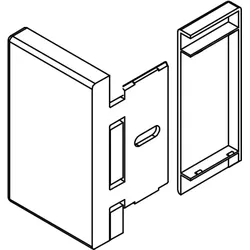 HSK Ersatzteile Winkel Glas-Wand unten links, Chrom, E88315-UL-41 E88315-UL-41