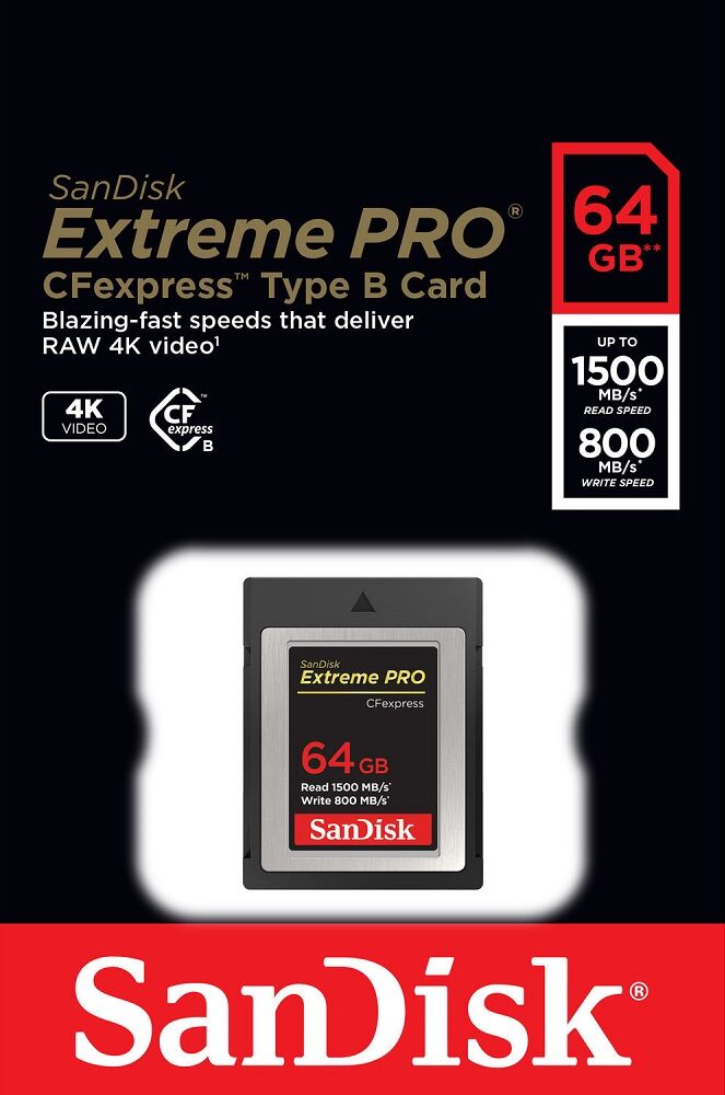 Tarjeta de Memoria EXTREME PRO CFexpress 64GB - SANDISK