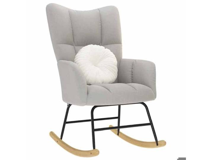Fauteuil/Chaise à bascule Vidaxl gris nuage tissu F371