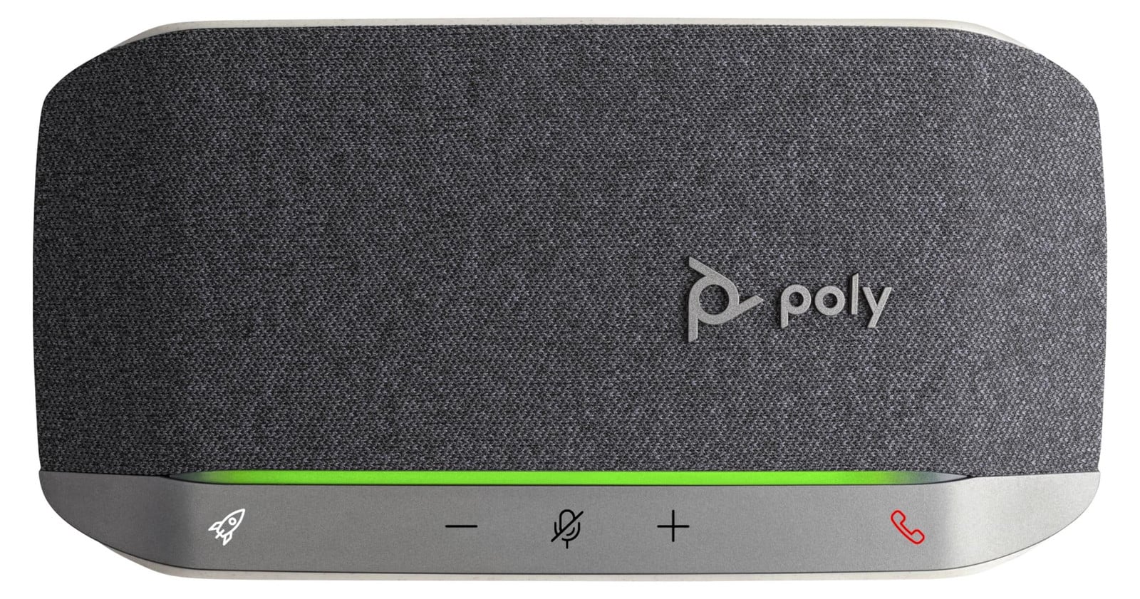 Poly Sync 20-M USB-A speakerphone voor computer, zilver, IP64, aanraakbediening, 86 dB